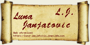 Luna Janjatović vizit kartica